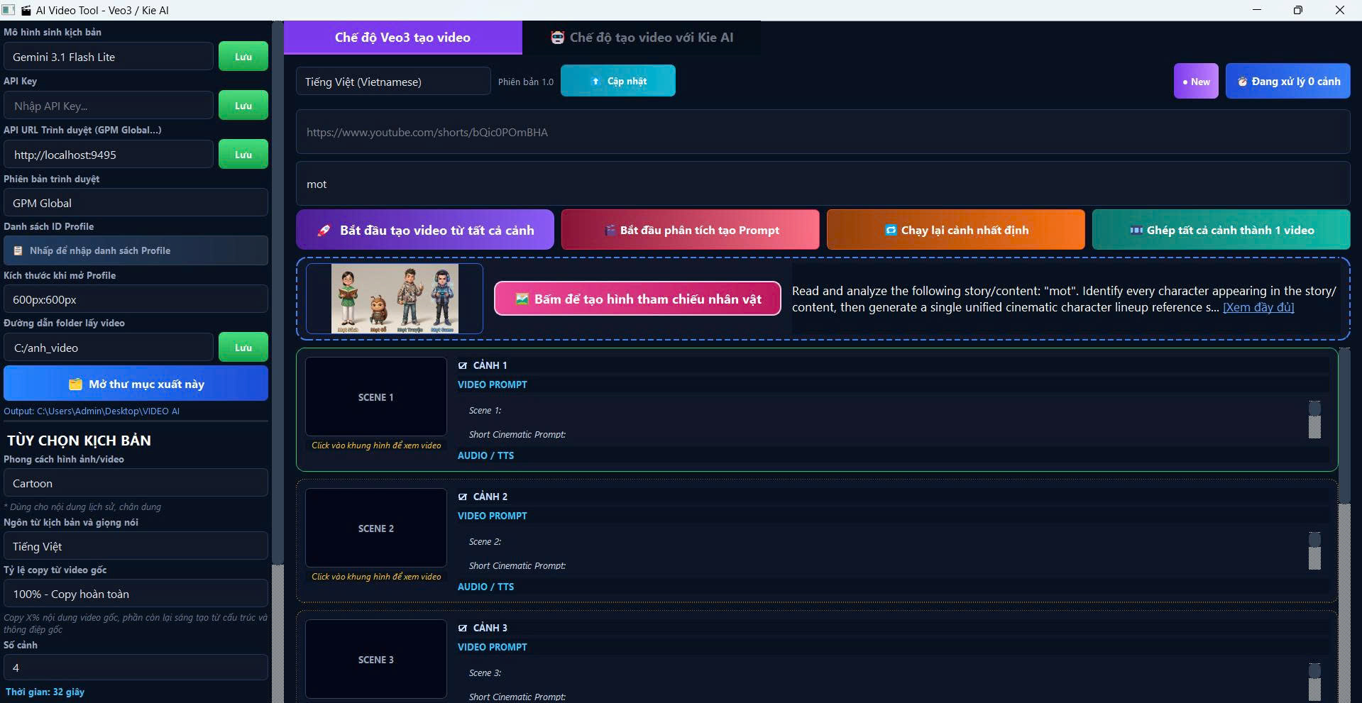 Tool tạo video AI cho thuê bằng License Key - hình ảnh 2